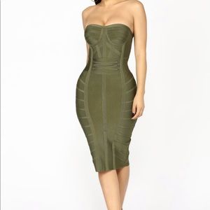 Fashion Nova Strapless Dress